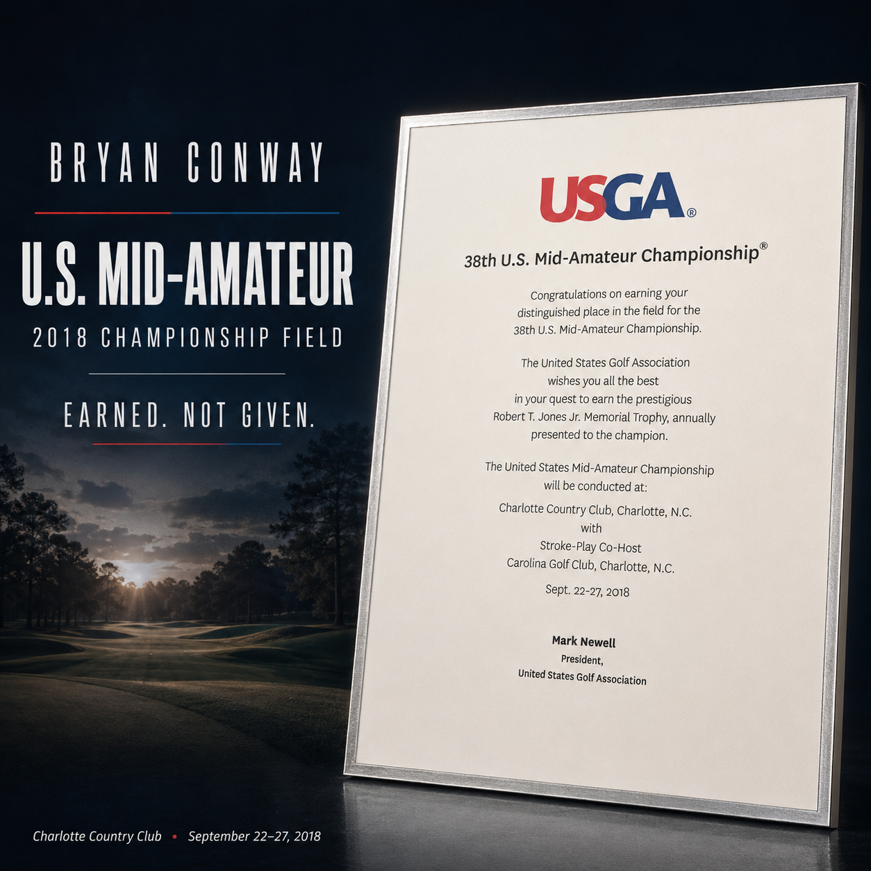 38th U.S. Mid-Amateur Championship Field